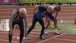 Old folk in the stadium